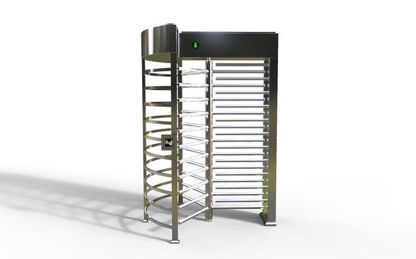 Installation and problem detection of full-height turnstile